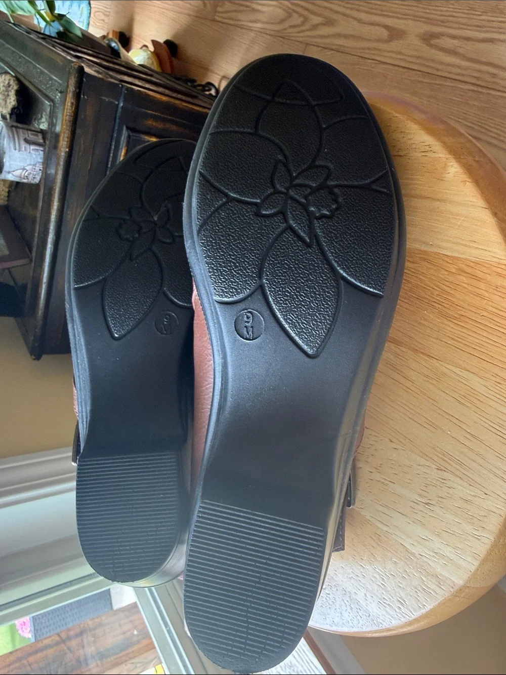 MarBella Brown Mary Jane Comfort Shoes Buckle Low Heel Size 9